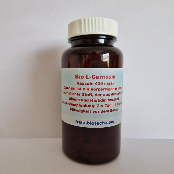 Organic L-carnosine capsules 430 mg.