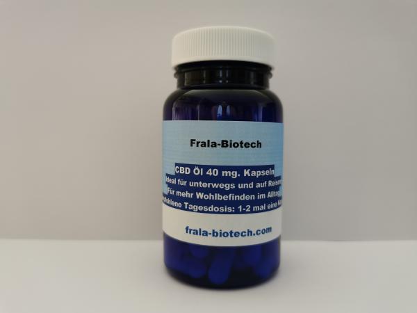 CBD Öl 40 mg. Kapseln 30 Stück