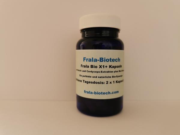Frala Bio X1+ Kapseln mit Reishi- und Cordyceps-Extrakten plus Bio-Vitamin C